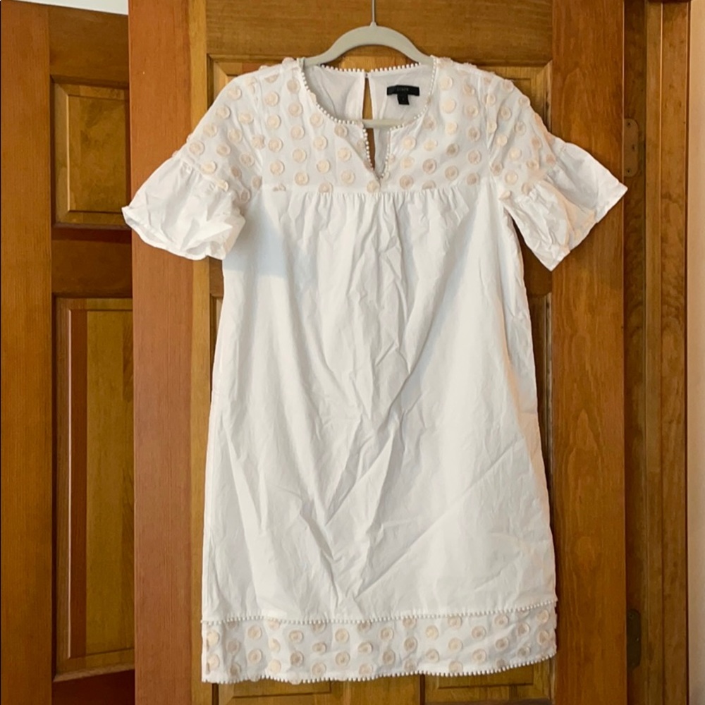 J Crew white cotton dress - size 2